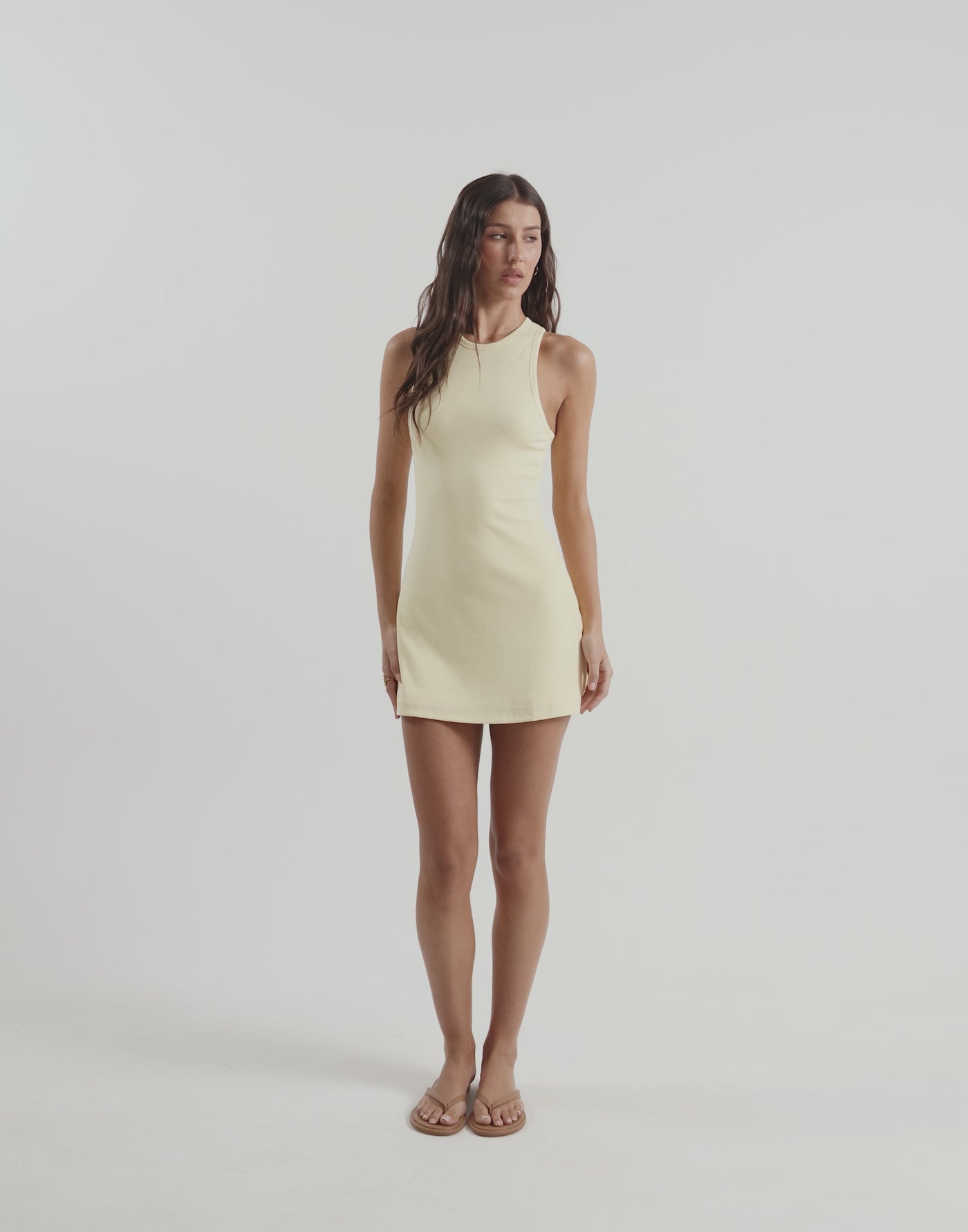 Kylo Mini Dress (Lemon)