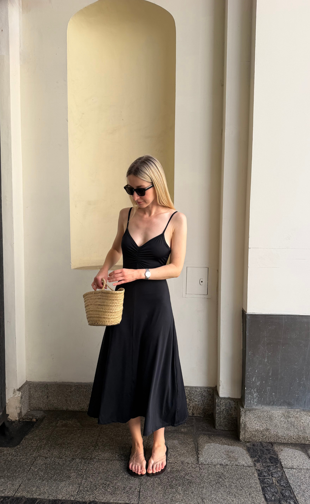 poppy midi dress (Black) – CHARCOAL USA Free People Prom Golden Slip Dress Size:2XS (0-2 US) washed and softly structured Sun 6/4 BRIDESMAIDS